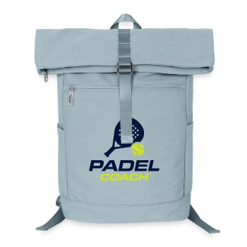 Padel Coach Sports Club Shirt Design - Laptop Backpack - ice blue - Front