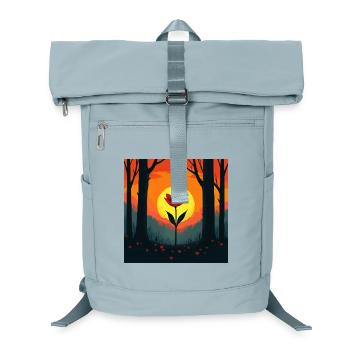 Sonnenrose im Wald - Laptop-Rucksack  - Eisblau - Vorne