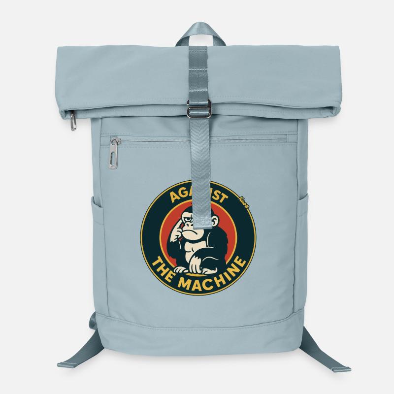 Gorilla gegen die Maschine Logo Laptop-Rucksack 