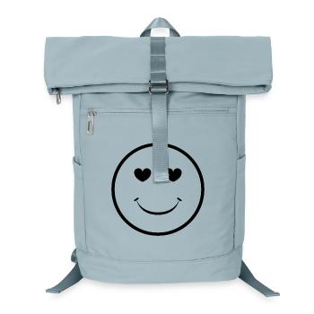Heart Eye Smile Face - Laptop Backpack - ice blue - Front