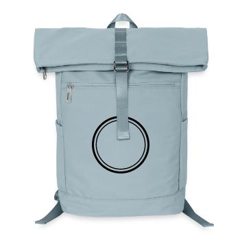 Doppelkreisrahmen - Laptop-Rucksack  - Eisblau - Vorne