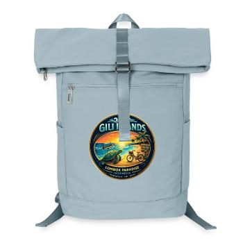 Gili Islands Sunset Turtle Tee - Laptop Backpack - ice blue - Front
