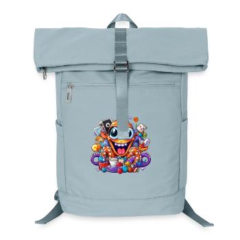Funny loot octopus full of treasures - Laptop Backpack - ice blue - Front