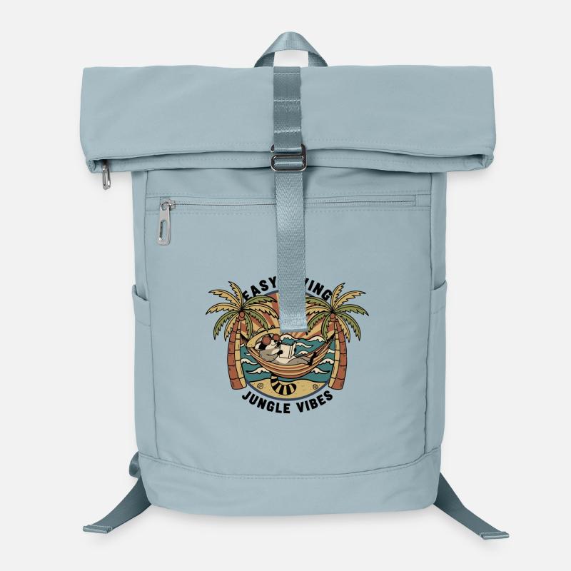 Raccoon Hammock Jungle Easy Living Laptop Backpack