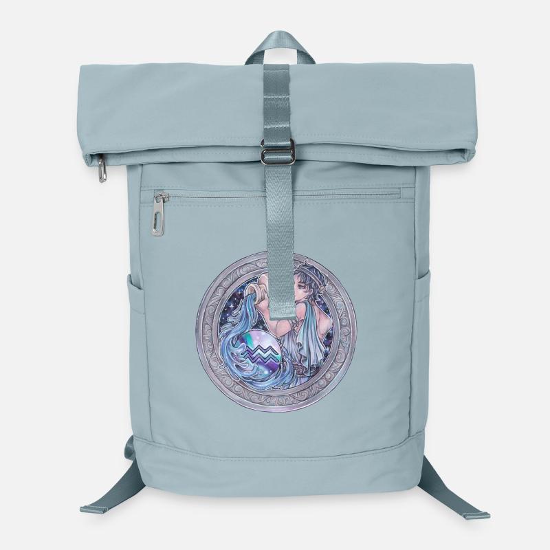 Zodiac Sign Sternzeichen Wassermann Aquarius Laptop Backpack
