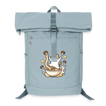 Glückliche Ramen-Katze - Laptop-Rucksack  - Eisblau - Vorne
