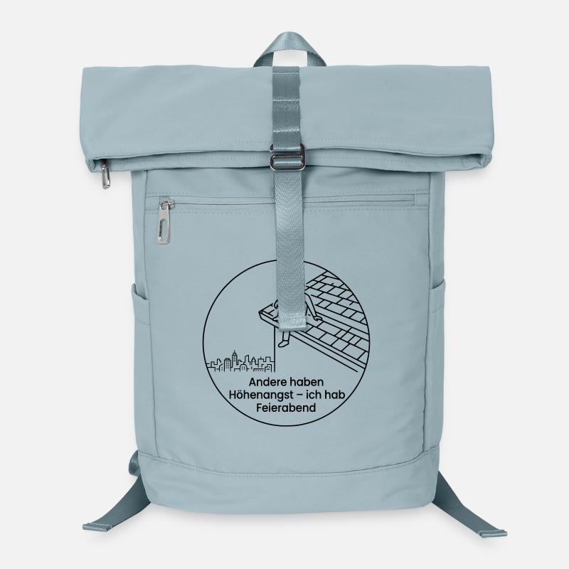 Dachdecker Höhenangst Feierabend Laptop-Rucksack 