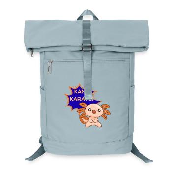 Can karate! Axolotl – Funny Kawaii T-Shirt - Laptop Backpack - ice blue - Front