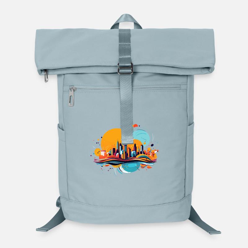 Farbenstädte im Farbfeuerwerk Laptop-Rucksack 