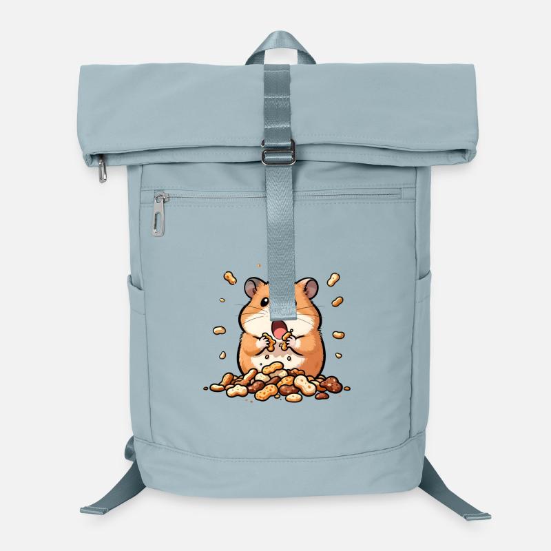 Hamster gourmand et cacahuètes Sac à dos ordinateur