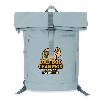 Dad Bod Champion – Earned Every Bite Lustiges Shir - Laptop-Rucksack  - Eisblau - Vorne