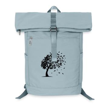 Wind Blowing Leaves Off Tree - Laptop Backpack - ice blue - Front