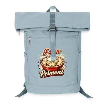 Retro I Love Pelmeni – Vintage Food Art - Laptop-Rucksack  - Eisblau - Vorne