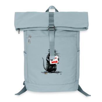 Just Cheese No War Slogan - Laptop-Rucksack  - Eisblau - Vorne