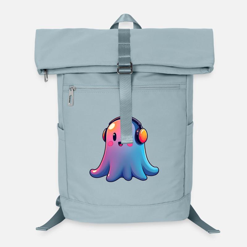 Gespenst mit Kopfhörern Laptop-Rucksack 