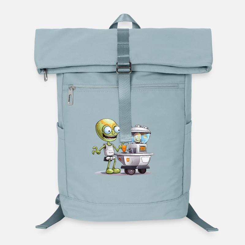 Außerirdischer Barkeeper im Space Bar Laptop-Rucksack 