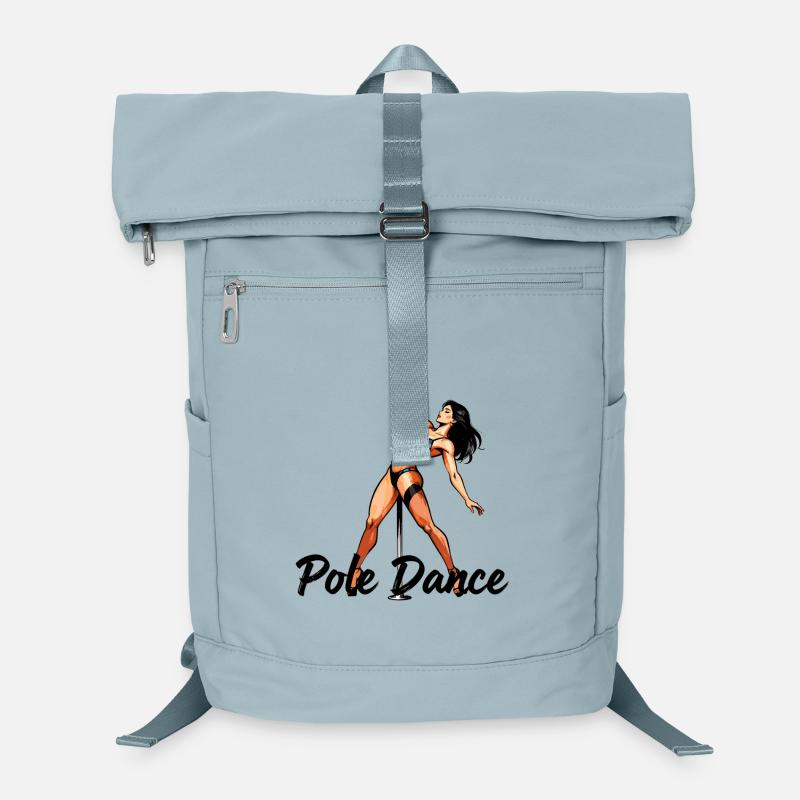 Pole Dance Silhouette – Elegant Pin-Up Art Laptop Backpack