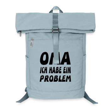 Oma - Laptop-Rucksack  - Eisblau - Vorne