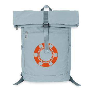 Casino-Münze - Laptop-Rucksack  - Eisblau - Vorne