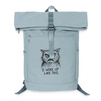 Furious Cat Scribble - Laptop Backpack - ice blue - Front
