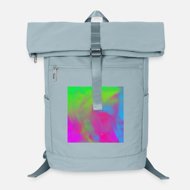 Lebendiger Neon-Tie-dye-Farbverlauf Burst Laptop-Rucksack 