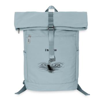Daumen Hoch aus Wasserkreisen Mir gehts gut - Laptop-Rucksack  - Eisblau - Vorne