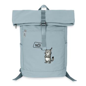 Nö! Luchs – Sturer Pinselohr sagt Nein - Laptop-Rucksack  - Eisblau - Vorne