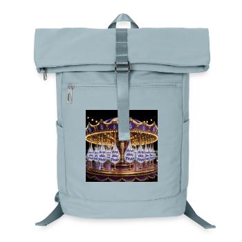 Tropfenkarussell in lila Glanz - Laptop-Rucksack  - Eisblau - Vorne