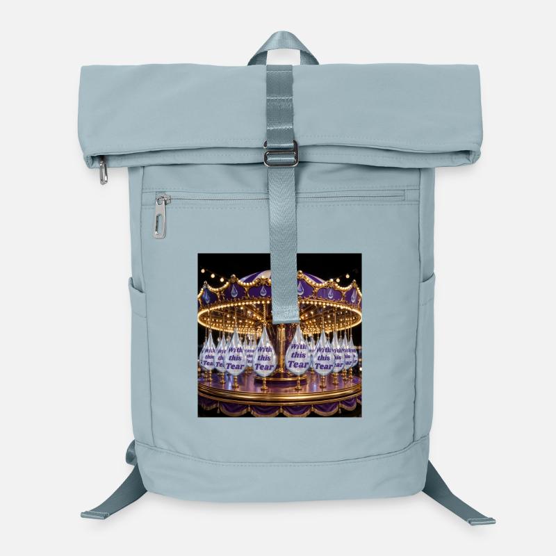 Carrousel en goutte de larme en reflet violet Sac à dos ordinateur