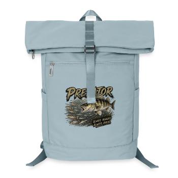 Fressfisch-Zander-Angriffs-Design - Laptop-Rucksack  - Eisblau - Vorne