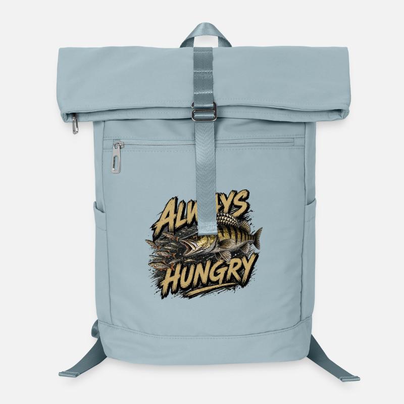 Always Hungry Zander – Predator Angel-Design Laptop-Rucksack 