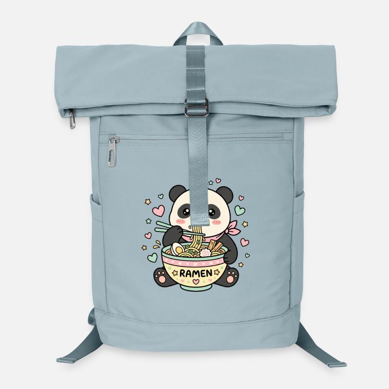 Kawaii Panda Ramen - Sac à dos ordinateur - bleu glacier