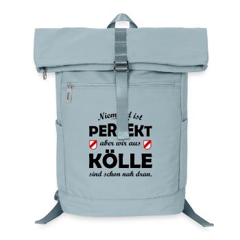 Köln - Doppeltes Wappenschild-Motiv - Laptop-Rucksack  - Eisblau - Vorne