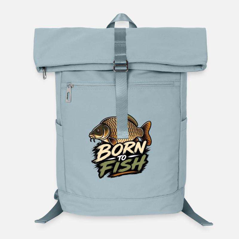 Born To Fish Carp Angler Design Laptop Backpack