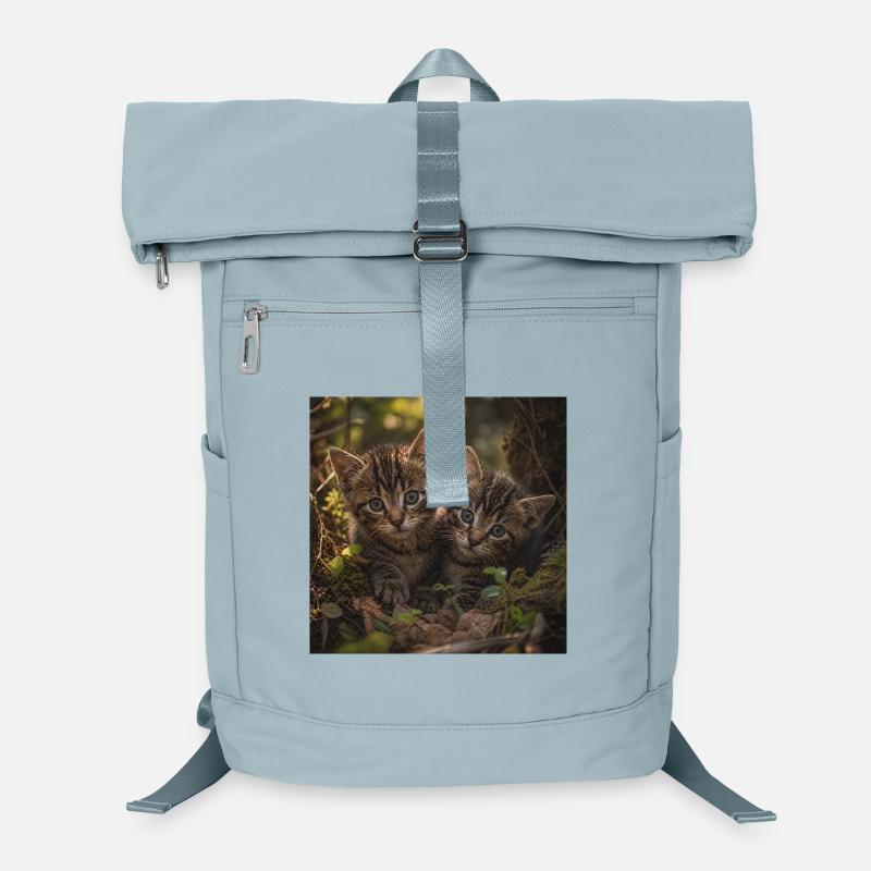 Des chatons dans une clairière forestière Sac à dos ordinateur