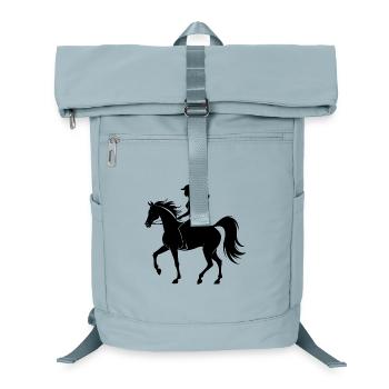 Cheval équestre - Sac à dos ordinateur - bleu glacier - Devant