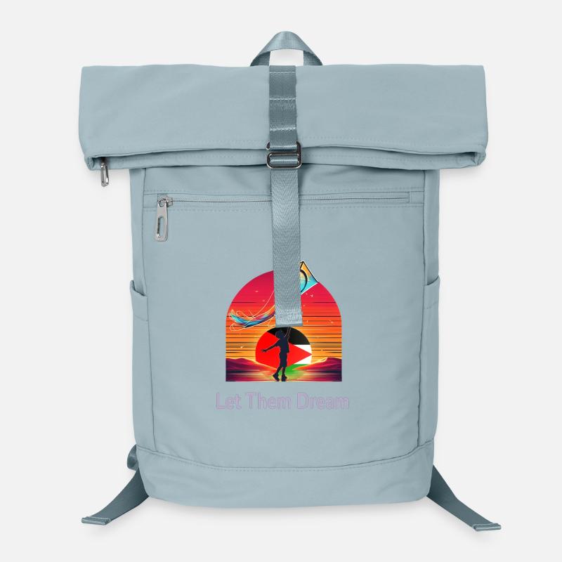 Let Them Dream - Peace Kite & Palestine Sunset Laptop Backpack