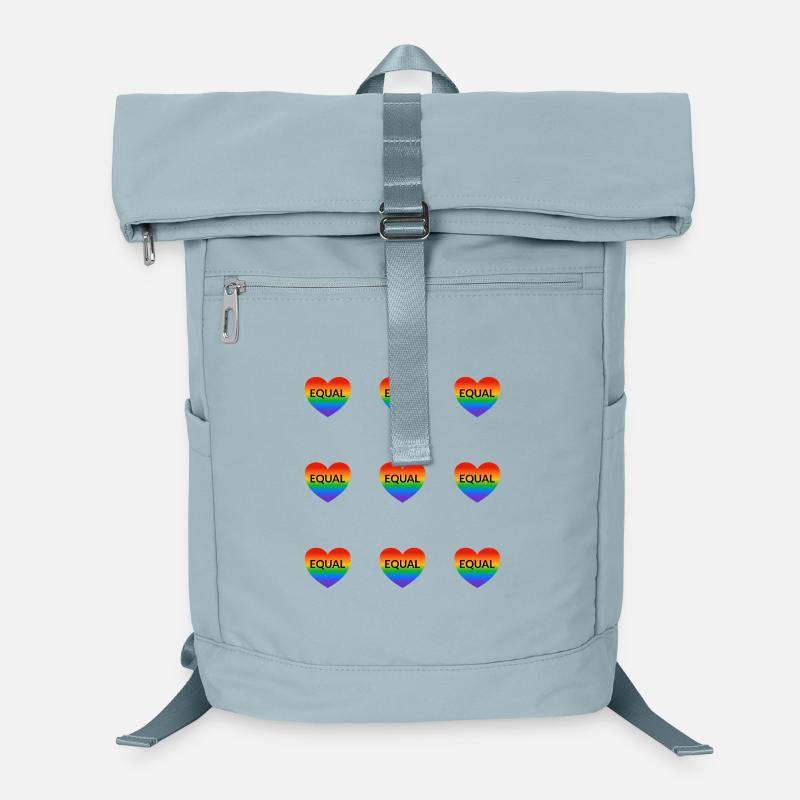 Rainbow Equal Heart  LGBT Pride Laptop Backpack