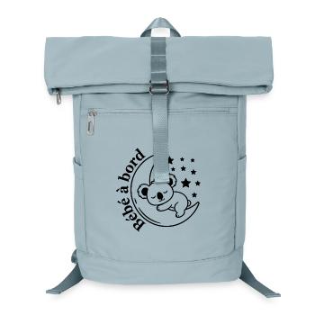 Baby Koala Car Sticker on Board - Laptop Backpack - ice blue - Front