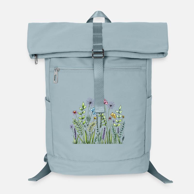 Wildflower Meadow Sketch Laptop Backpack