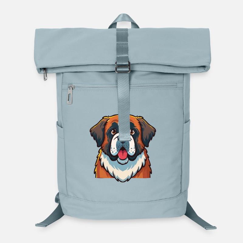Bernhardiner (Porträt/Comic) Laptop-Rucksack 