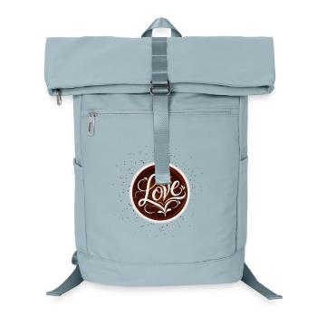 Coffee Love Latte Art Kaffee Design  - Laptop-Rucksack  - Eisblau - Vorne