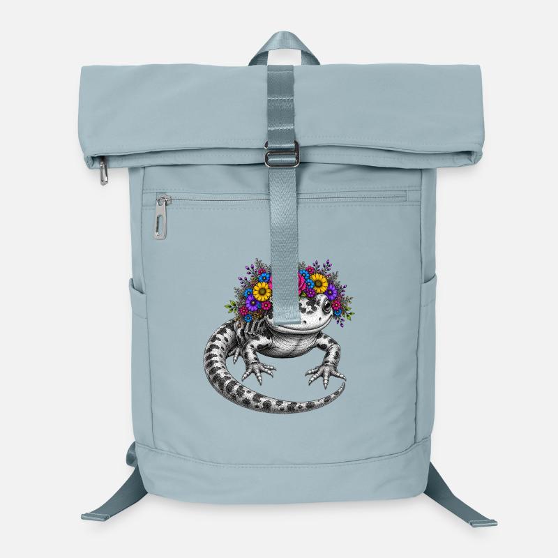 Flora Salamander Wreath Laptop Backpack
