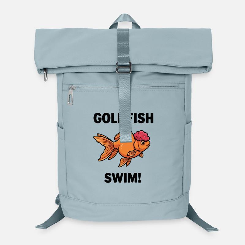 Poisson Rouge Oranda Schwimmen Goldfisch Zen Laptop-Rucksack 