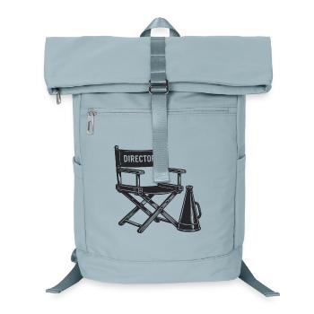 Director Regisseur Regiestuhl für Kinofans - Laptop-Rucksack  - Eisblau - Vorne
