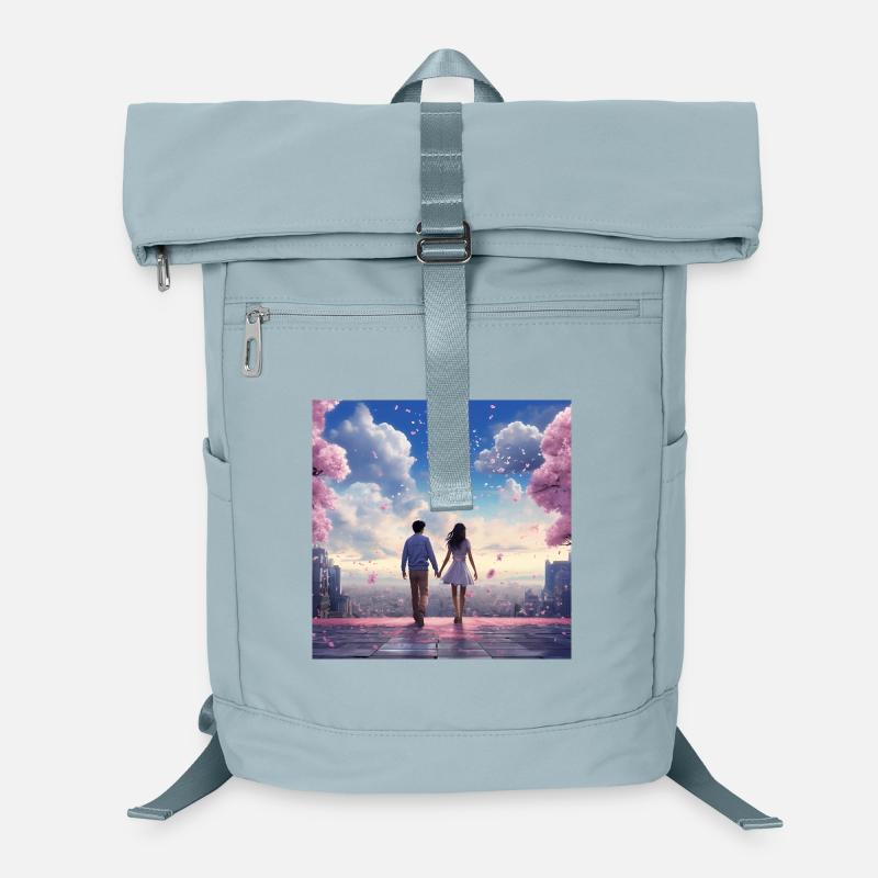 Herzklang im Kirschblütenlicht Laptop-Rucksack 