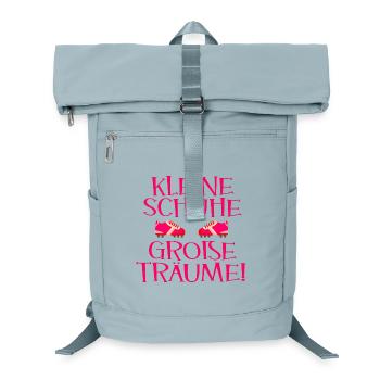Fußball Mädchen - Fußballschuhe - Laptop-Rucksack  - Eisblau - Vorne