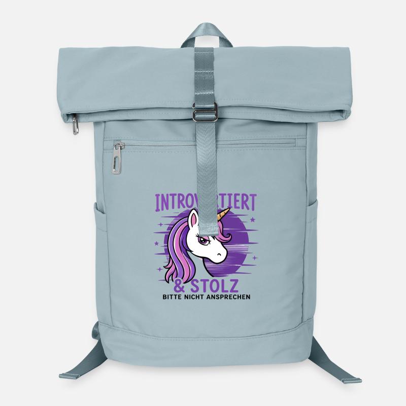 Introvertiert & stolz – Einhorn Humor Laptop-Rucksack 