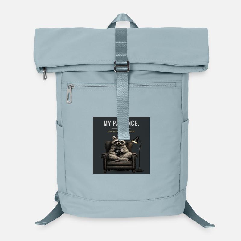Patience Raccoon Meme Laptop-Rucksack 