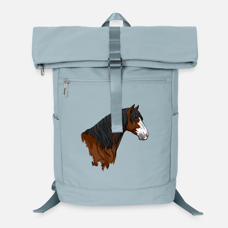 Der Kopf des Abaco-Pferdes, das auf den Bahamas heimisch ist Laptop-Rucksack 